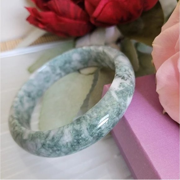 100% Genuine Jadeite Bangle 61mm NWT - Picture 9 of 15